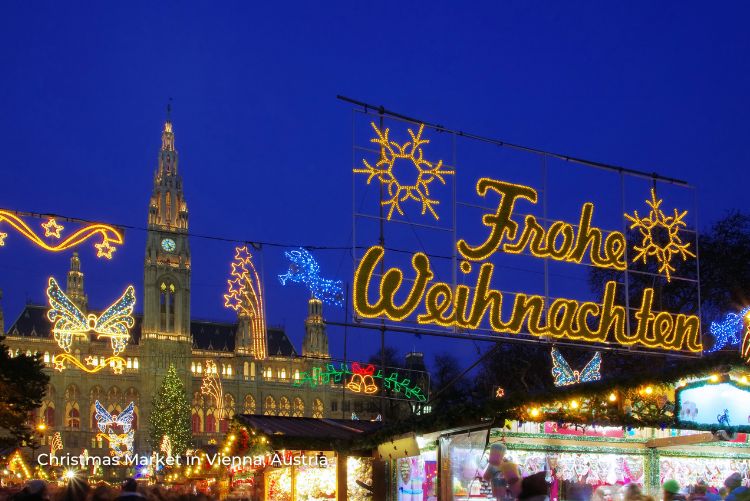 Vienna, Austria Christmas Market Danube Christmas 12Sep22