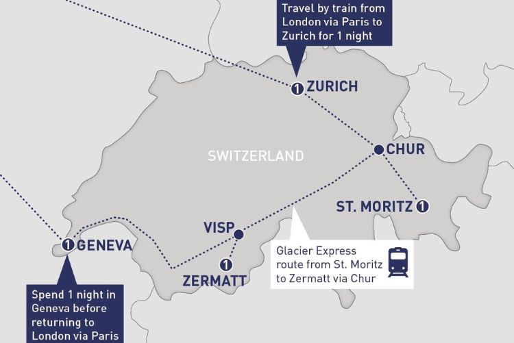 Switzerland by rail map 14Nov22