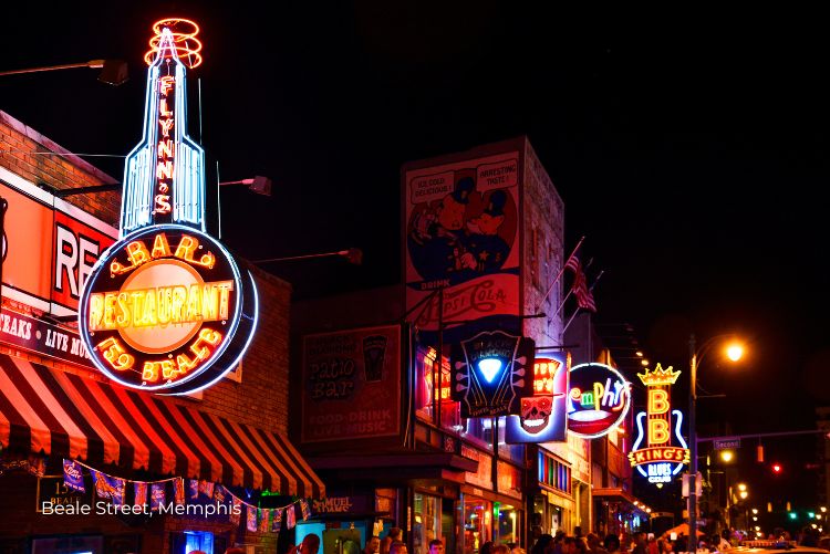 Beale Street Memphis Tennessee Discovery Dec22