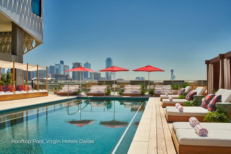 Virgin Hotels Dallas Rooftop Pool 2 no copyright 13Feb23