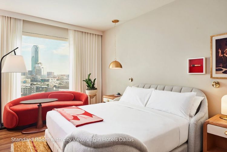 Virgin Hotels Dallas Standard City View Room King Bed no copyright 13Feb23