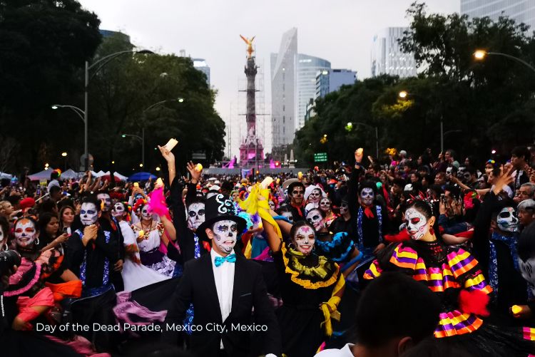 Mexico day of the dead tour parade 25Jul23