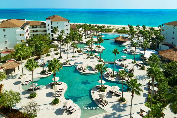 Main Pool Secrets Playa Mujeres Golf & Spa Resort 25Apr24